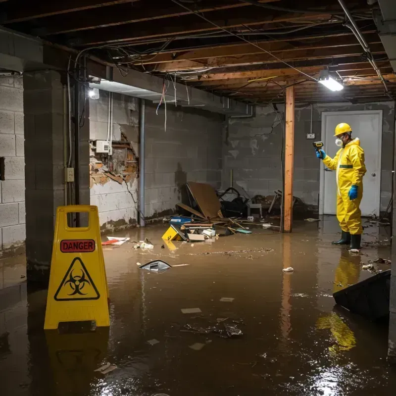 Flooded Basement Electrical Hazard in Kodiak Island Borough, AK Property