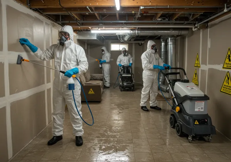 Basement Moisture Removal and Structural Drying process in Kodiak Island Borough, AK